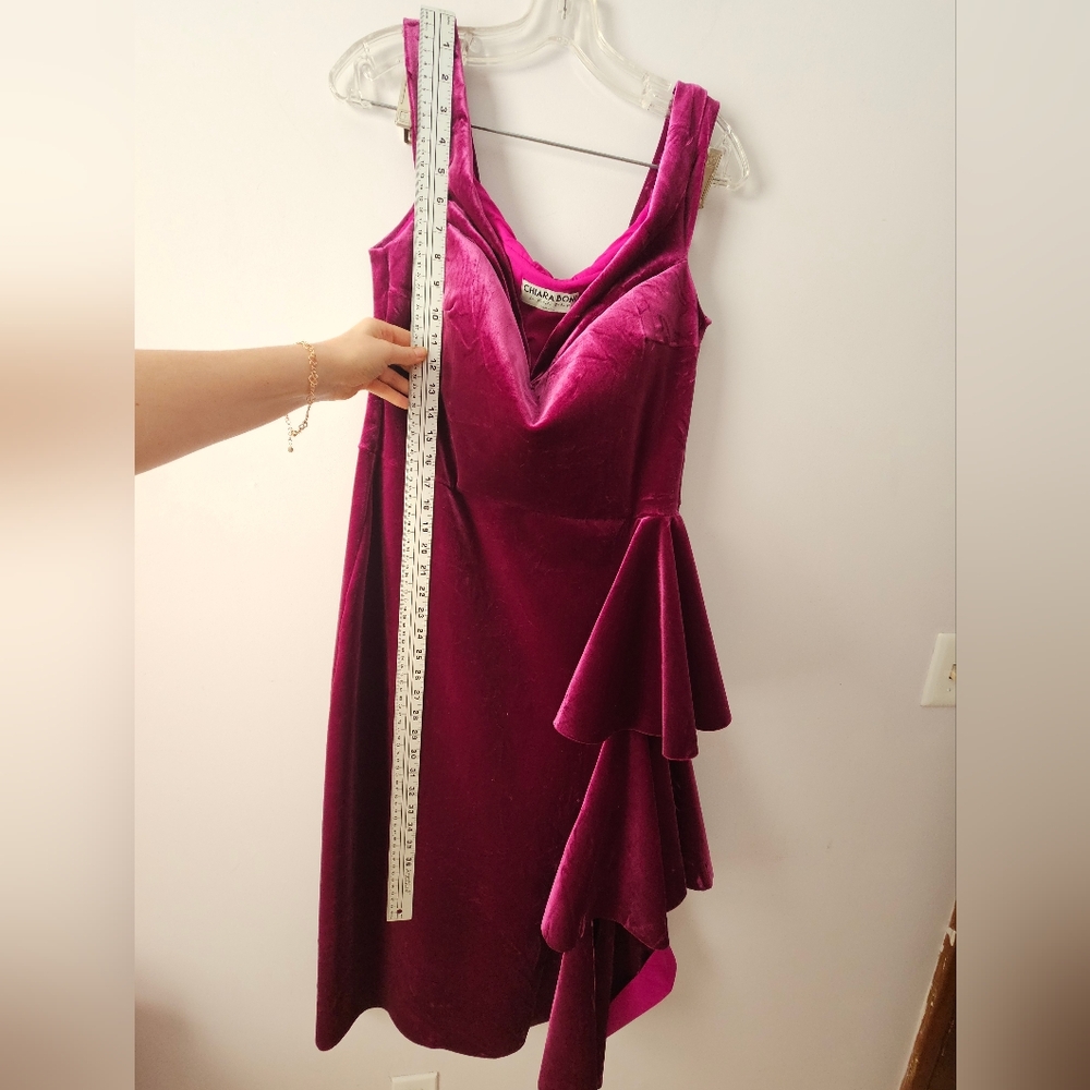Chiara Boni Velvet Ruffle Dress - Picture 12 of 16